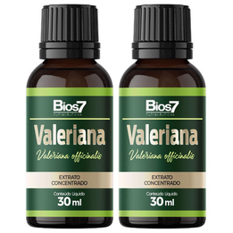 Imagem do produto Kit 2X Valeriana Em Gotas Extrato Concentrado 30Ml Bios7