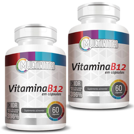 Imagem do produto Kit 2X Vitamina B12 396% Idr 60 Cápsulas Multivita