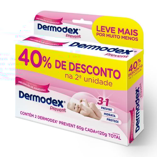 Imagem do produto Kit 2X60g Dermodex Prevent Pomada P/ Prevenção De Assaduras