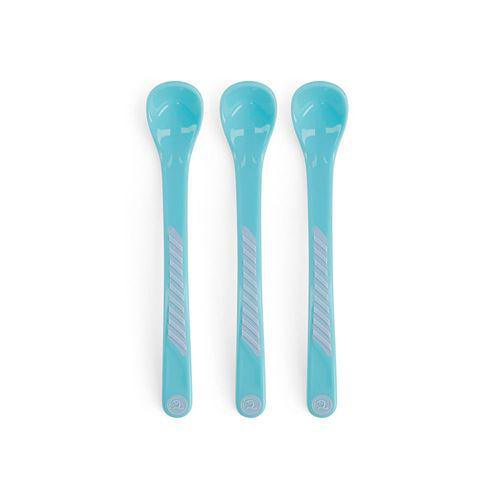 Kit 3 Colheres Azul Twistshake