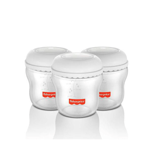 Imagem do produto Kit 3 Frascos Para Armazenar Leite 150 Ml Mom's Essentials Fisherprice Bb1077