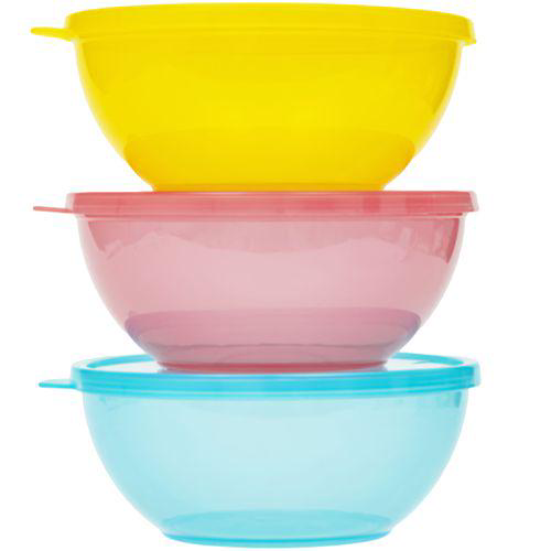 Kit 3 Potes Com Tampa 300Ml Buba Buba16175 Kit 3 Bowls