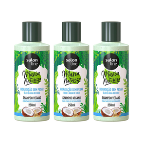 Imagem do produto Kit 3 Shampoos Maria Natureza Hidratação Sem Pesar Salon Line