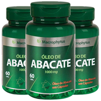 Kit 3X Óleo De Abacate 1000Mg 60 Cápsulas Macrophytus