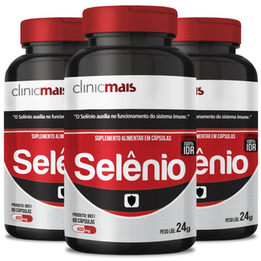 Imagem do produto Kit 3X Selênio 60 Cápsulas Clinicmais