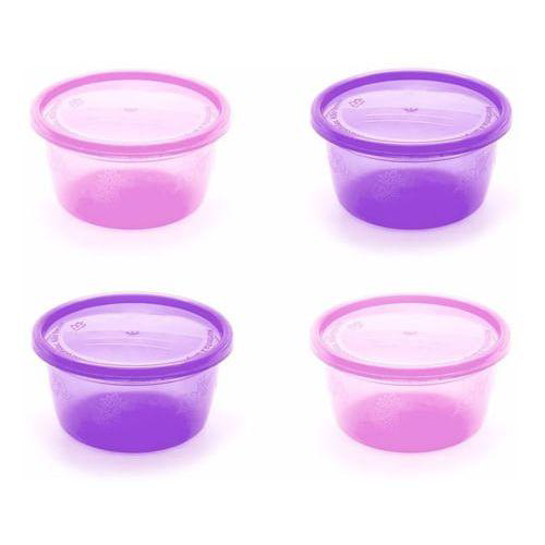 Imagem do produto Kit 4 Potes Infantis Multiuso 236Ml Infanti Rosa E Roxo