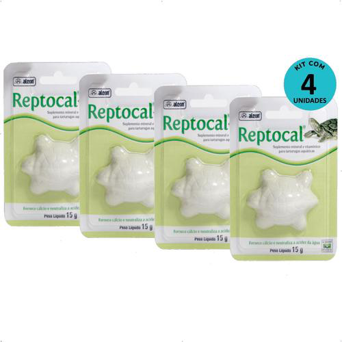 Imagem do produto Kit 4 Suplemento Alcon Reptocal 15G