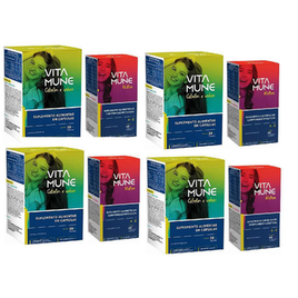 Imagem do produto Kit 4 Vita Mune Az Mulher 60Cáps + 4 Cabelos Unhas 30 Cápsulas