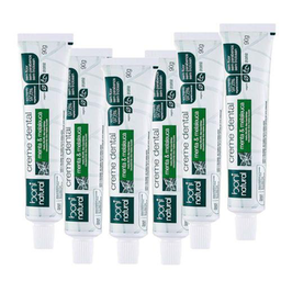 Imagem do produto Kit 5 Pasta Dental Natural Menta E Melaleuca Sem Flúor 90G Boni Natural