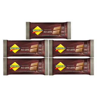 Kit 5 Unid.chocolate Ao Leite Zero Adição De Açúcares 22G