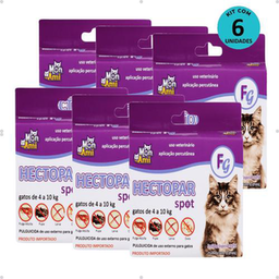 Imagem do produto Kit 6 Antipulgas Hectopar Mon Ami 1Ml Gatos De 4 A 10Kg
