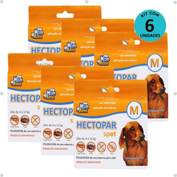 Imagem do produto Kit 6 Antipulgas Hectopar Mon Ami M 1Ml Cães De 4 A 10Kg