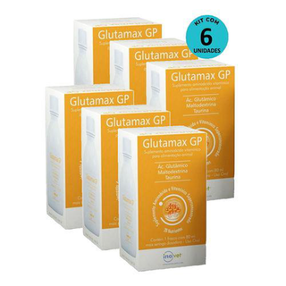 Kit 6 Glutamax Gp Suplemento P/ Animais 80Ml Inovet