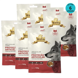 Kit 6 Snacks Hana Healthy Life Articular Care Proteção Articular P/ Cães Adultos 100G