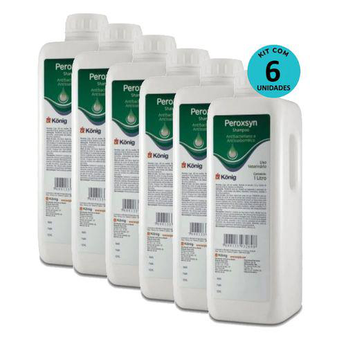 Imagem do produto Kit 6Shampoo Antibacteriano E Antisseborreico Peroxsyn König 1 Litro König