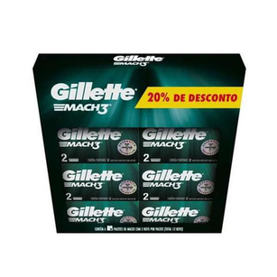 Imagem do produto Kit 6X2 Cargas Gillette Mach 3