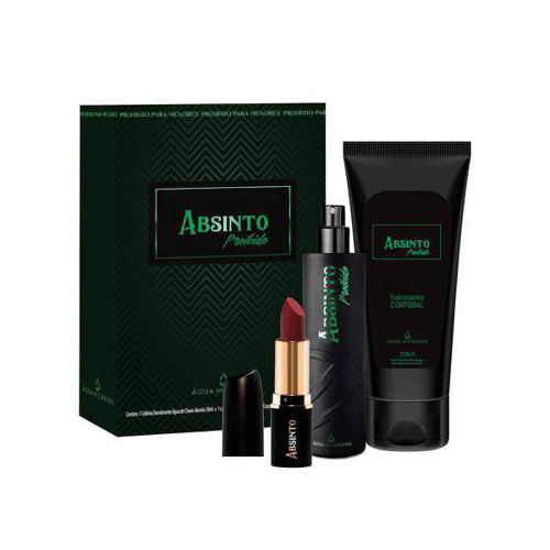 Imagem do produto Kit Absinto Proibido Shot Deo Col., Hidratante E Batom