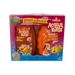 Kit Acqua Kids Shampoo Cabelos Cacheados 250Ml + Condicionador Nazca