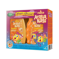 Imagem do produto Kit Acqua Kids Shampoo E Condicionador Cabelos Cacheados Cheirinho De Mamão Papaia 400Ml Cada