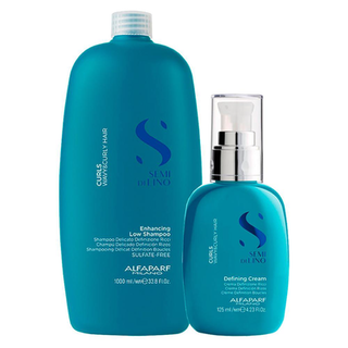 Imagem do produto Kit Alfaparf Semi Di Lino Curls Profissional Shampoo E Creme