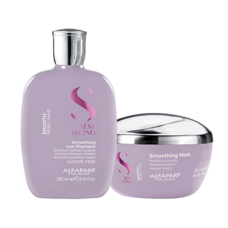 Imagem do produto Kit Alfaparf Semi Di Lino Smooth Smoothing Shampoo E Máscara