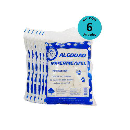 Kit Algodão Hidrófobo Impermeável Cotlín 500G Com 6 Unidades