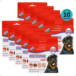 Imagem do produto Kit Antipulgas Hectopar Mon Ami Gg 4Ml Cães Acima De 25Kg C/ 10 Unidades