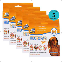 Imagem do produto Kit Antipulgas Hectopar Mon Ami M 1Ml Cães De 4 A 10Kg C/ 5 Unidades