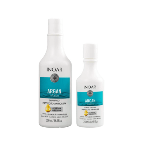 Imagem do produto Kit Argan Anticaspa Inoar Shampoo 500Ml + Condicionador 250Ml
