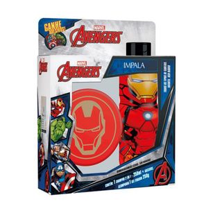 Shampoo 2 Em 1 Impala Kit Avengers Homem De Ferro 250Ml + Gel 250G