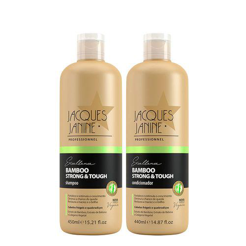 Kit Bamboo Strong & Tough Jacques Janine Shampoo 450Ml + Condicionador 440Ml