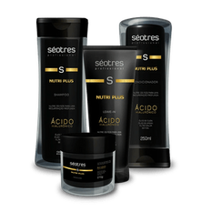 Kit Beleza Séotres Nutri Plus: Shampoo 250Ml, Condicionador 250Ml, Máscara 270G, Leave-In 240G
