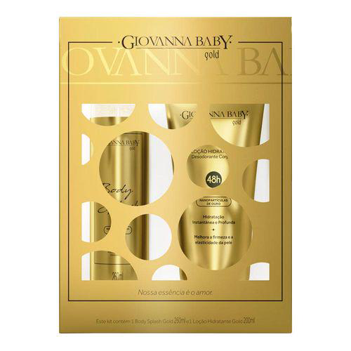 Kit Body Splash Giovanna Baby Gold 260Ml + Loção Hidratante 200Ml