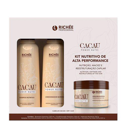 Imagem do produto Kit Cacau Power Nutri Richée Professional Shampoo 250Ml + Condicionador 250Ml + Máscara Capilar 250G