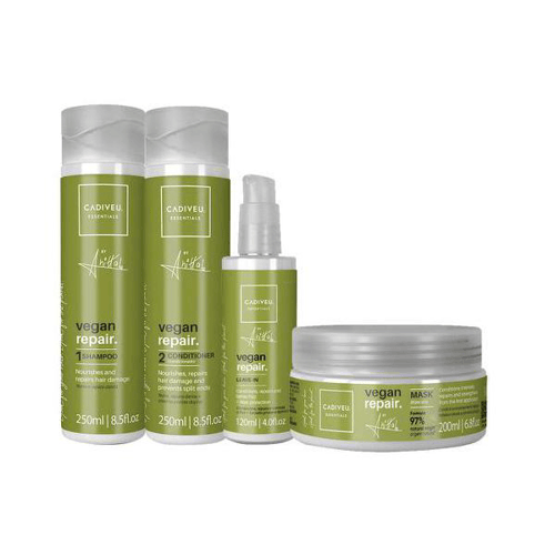 Kit Cadiveu Essentials Vegan Repair Anitta Shampoo E Condicionador E Máscara E Leave-In