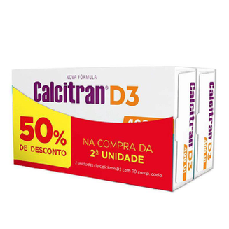 Kit Calcitran D3 400Ui 2 Unidades Com 30 Comprimidos