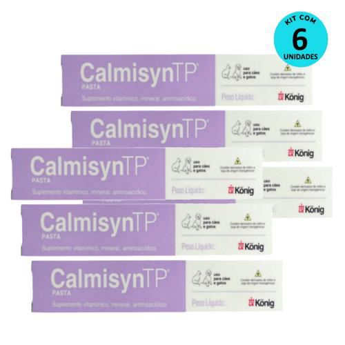 Kit Calmisyn Tp König 30G P/ Cães E Gatos 6 Unidades