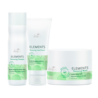Imagem do produto Kit Capilar Hidratação Wella Pro Elements Renewing Shampoo E Condicionador E Máscara 150 Ml Wella Professionals