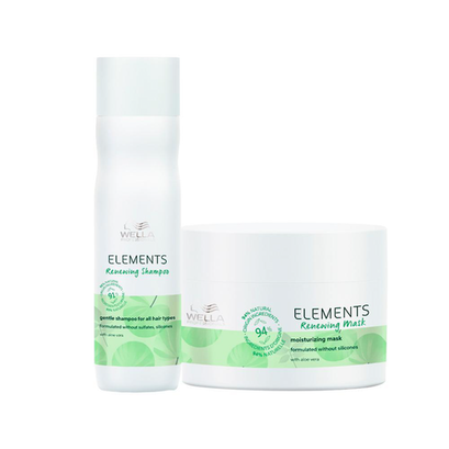 Imagem do produto Kit Capilar Hidratação Wella Professionals Elements Renewing Shampoo E Máscara 150 Ml