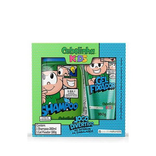 Kit Cebolinha Kids 3Em1 + Gel Fixador 260/180Gr