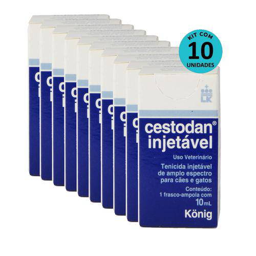 Imagem do produto Kit Cestodan Injetável König 10Ml Com 10 Unidades