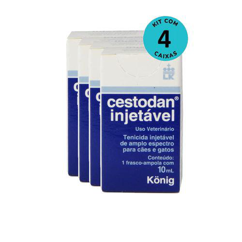Imagem do produto Kit Cestodan Injetável König 10Ml Com 4 Unidades