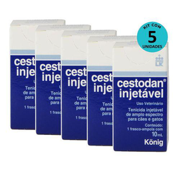Imagem do produto Kit Cestodan Injetável König 10Ml Com 5 Unidades