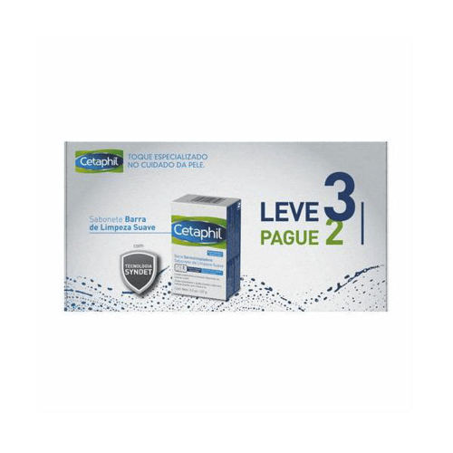 Imagem do produto Kit Cetaphil Sabonete Em Barra Limpeza Suave 127G 3 Unidades