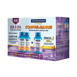 Kit Cloreto Magnésio 120 Comp + Ômega 3 60 Caps Catarinense