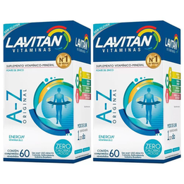 Imagem do produto Kit Com 02 Lavitan Az Original Suplemento 120 Comprimidos Cimed