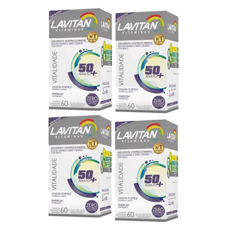 Imagem do produto Kit Com 04 Lavitan Vitalidade 50+ Suplemento 240 Comprimidos Cimed