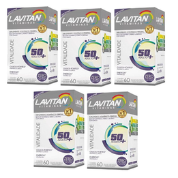 Imagem do produto Kit Com 05 Lavitan Vitalidade 50+ Suplemento 300 Comprimidos Cimed
