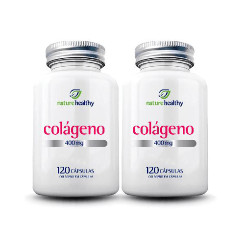 Imagem do produto Kit Com 2 Colágeno 400Mg Hidrolisado Com 120 Cáps Nature Healthy
