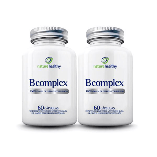 Imagem do produto Kit Com 2 Complexo B 100% Da Idr C/ 60 Cáps Nature Healthy